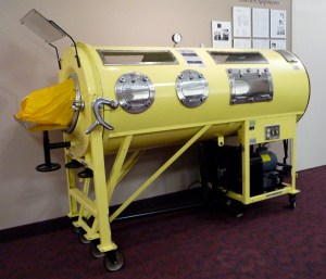 Respirator used for polio patients